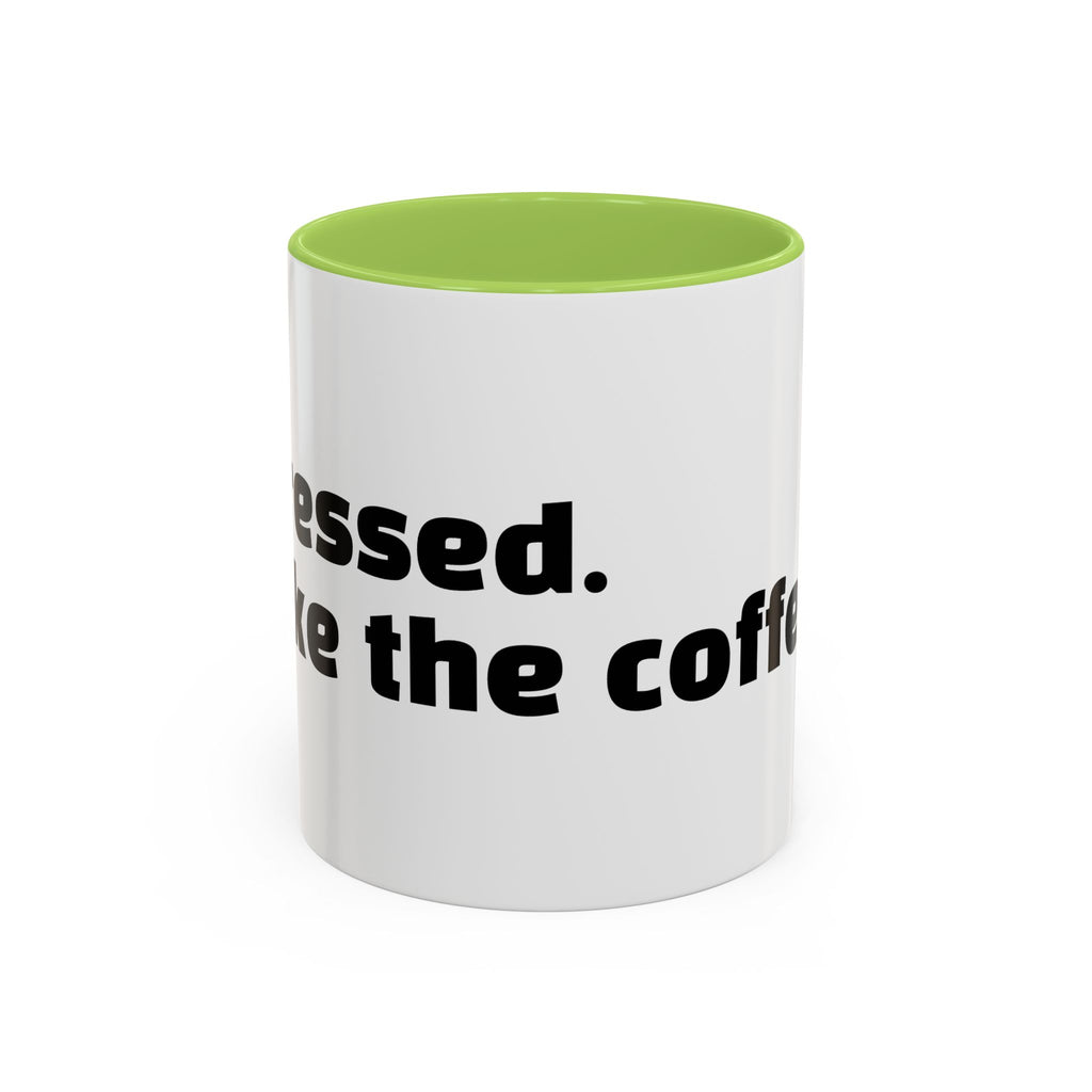 "Pressed. Like the coffee."