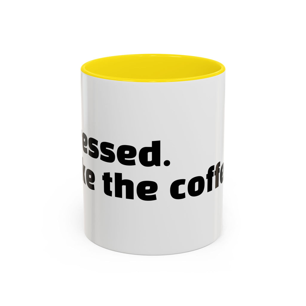 "Pressed. Like the coffee."