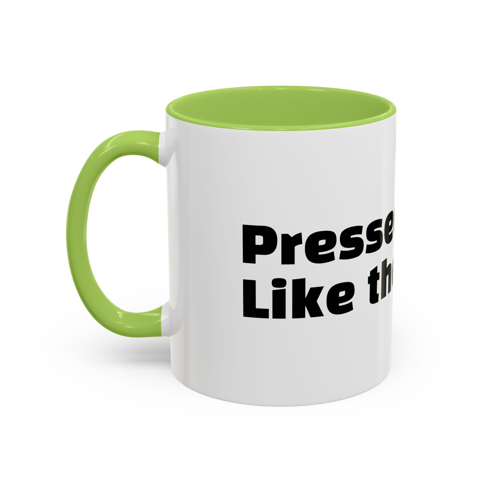 "Pressed. Like the coffee."