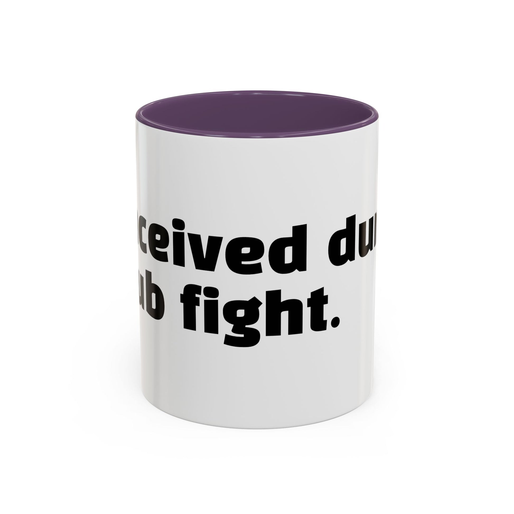 "Conceived during a pub fight."