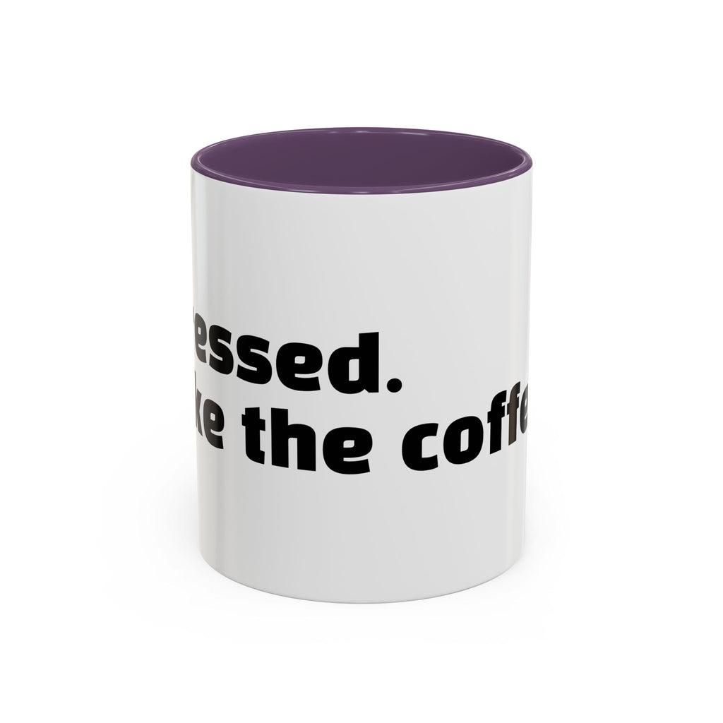 "Pressed. Like the coffee."